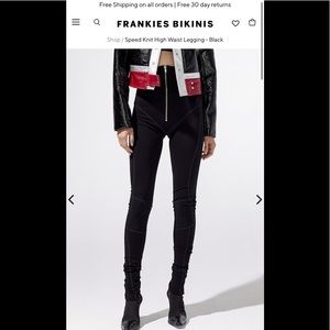 Frankies Bikinis- Speed Knit High Waist Leggings